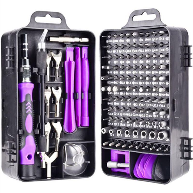 135 in 1 skruvmejsel uppsättning skruvmejsel bituppsättning multifunktion precision mobiltelefon reparationsenhet handverktyg torx hex: 7 hh 1501779-2
