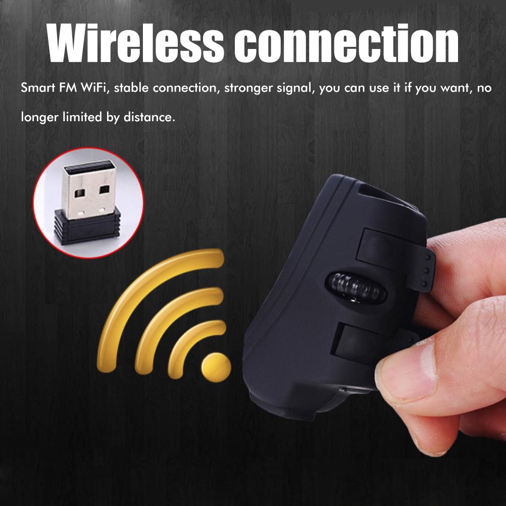 Wireless Finger Mouse Mini USB Mouse Rechargeable Pocket Ring Mouse For PC Laptop Tablet