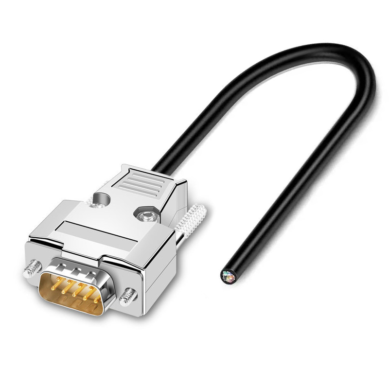 DB9 DB15 DB25 Connector Cable 24AWG 9/15/25 Pin Soldering-free Signal Line Male Female RS232 Serial Port Plug Shielded Data Wire: Yellow / 80-99Pcs