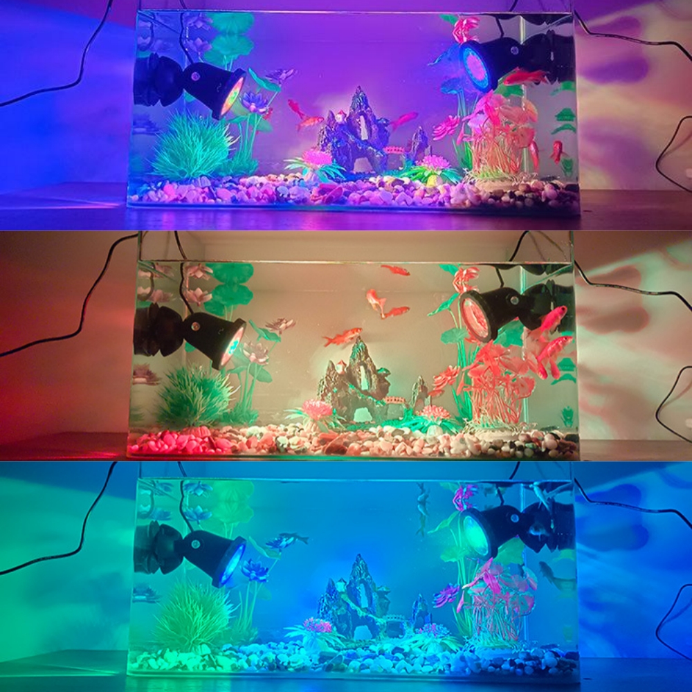 36LEDs RGB Underwater Spotlight 12V IP68 Waterproof Fountain Fish Tank Swimming Pool Pond Aquarium Garden Lamps