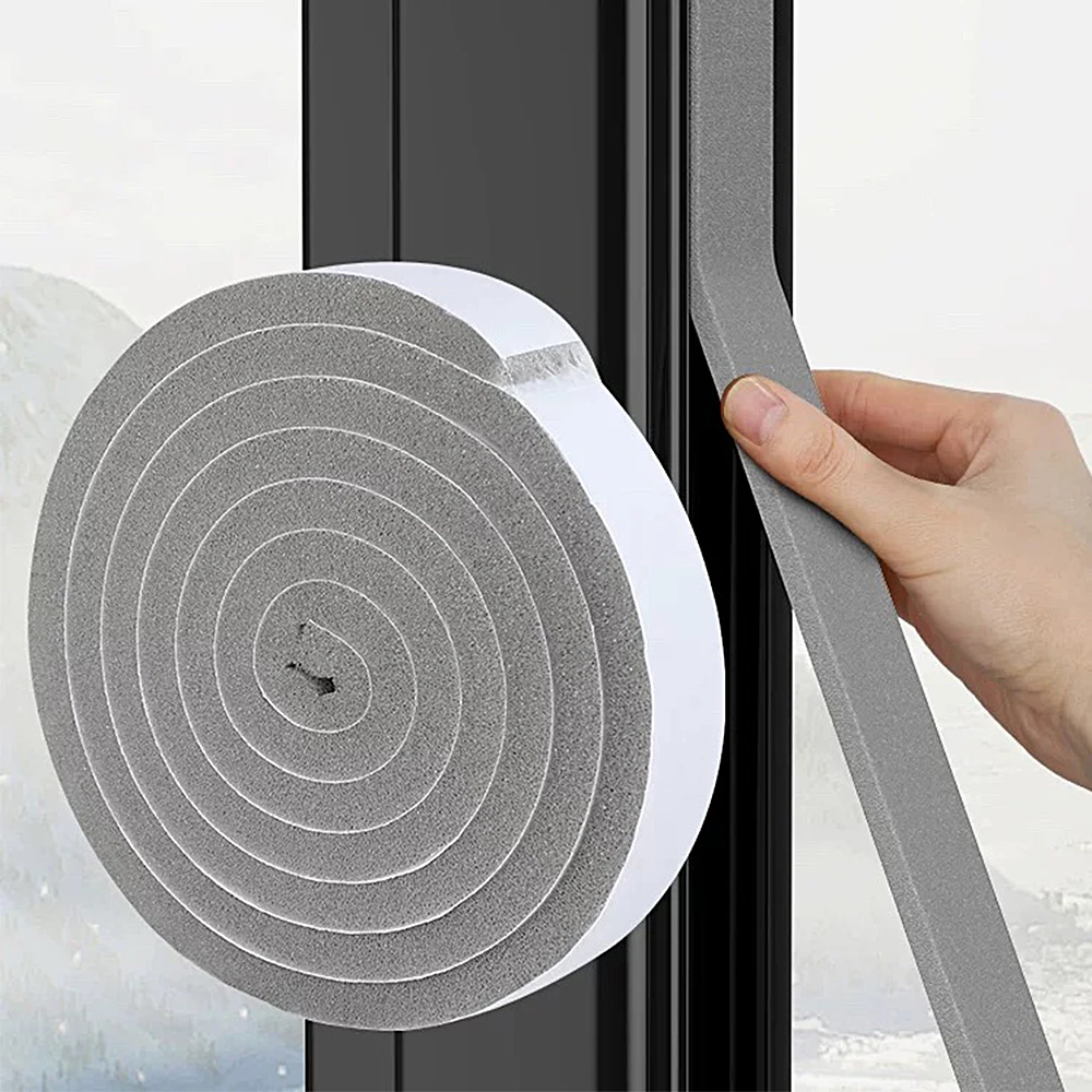 Foam Window Sealing Strip Weather Stripping Door High Resilience Seal Tape Self-Adhesive Soundproof Windproof Insulation Strips