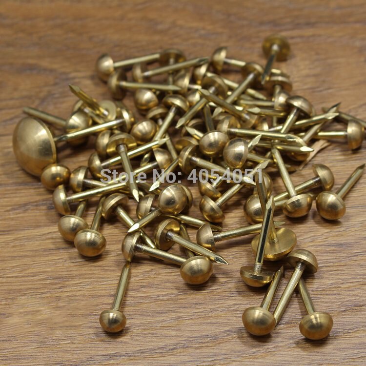 20 billeder kinesisk stil antik massiv messing søm tromle nitter sofa fastgørelse dekorativ søm dør fast søm hardware del