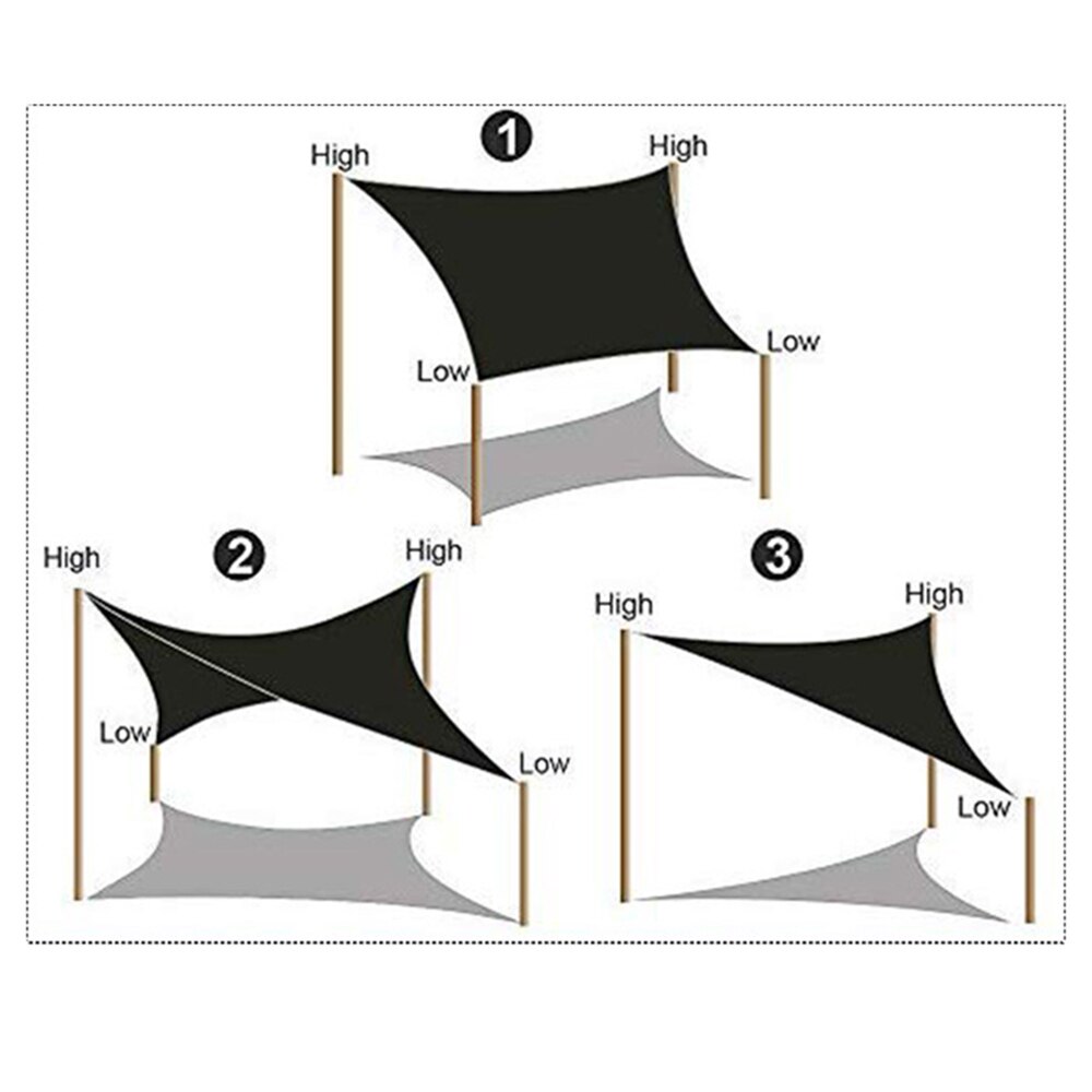 Shading Net Sunscreen Net Waterproof Anti-UV HDPE Sun Shading Sail Sun Shelter Cloth For Outdoor Garden Patio Activities