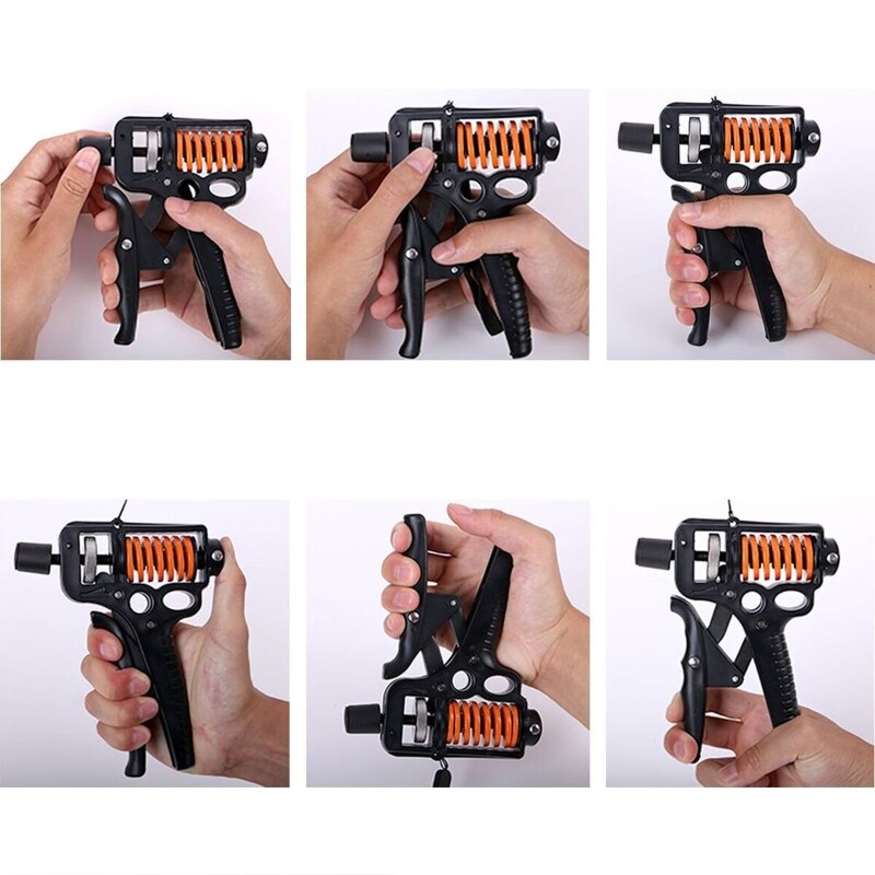 Finger Exerciser Workout Wrist Muscle Recovery Forearm Training Gripper Adjustable Fitness Heavy Hand Grip Strengthener