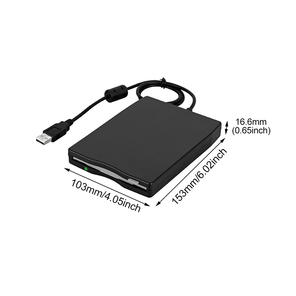 1.44M FDD Reader Floppy Drive External Disk Universal External Disk Plug And Play Computer Laptop External USB Floppy Drive