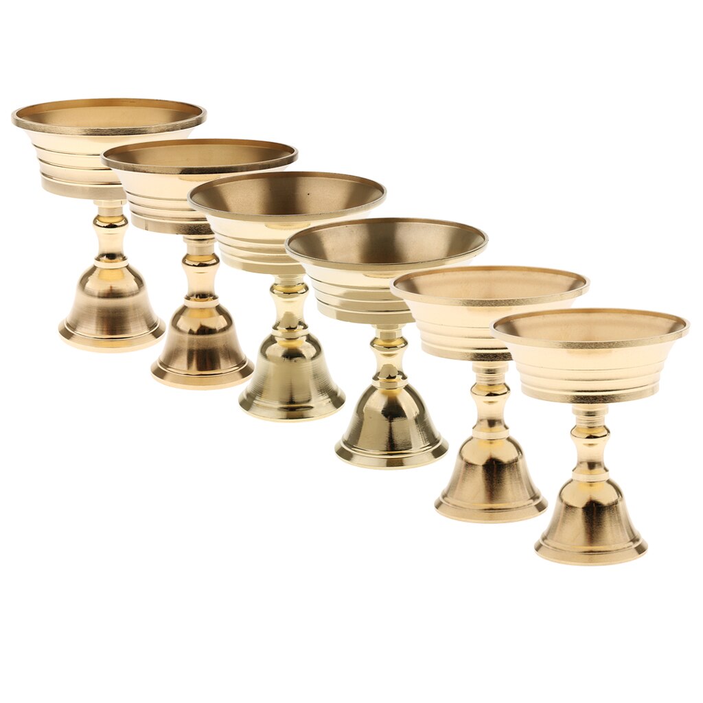Buddhism koppar ljusstake ghee lamphållare tibetansk mässing oljelampa metall hantverk ornament