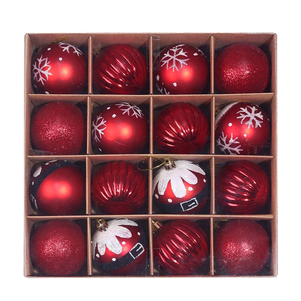 6cm glitter chic christmas joulupallo joulukoristeet korut roikkuu joulukuusen koristeet joulukoristeet kotiin: B
