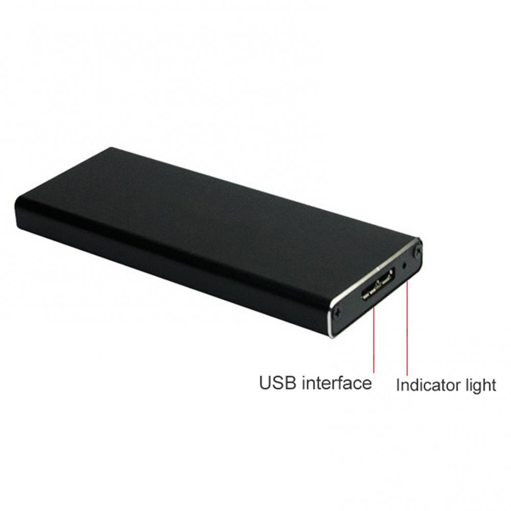 30% Off Aluminum USB 3.0 to M.2 NGFF 6Gbps External SSD Enclosure Hard Drive Case SSD Box for Laptop Black Blue Disco Duro Exter