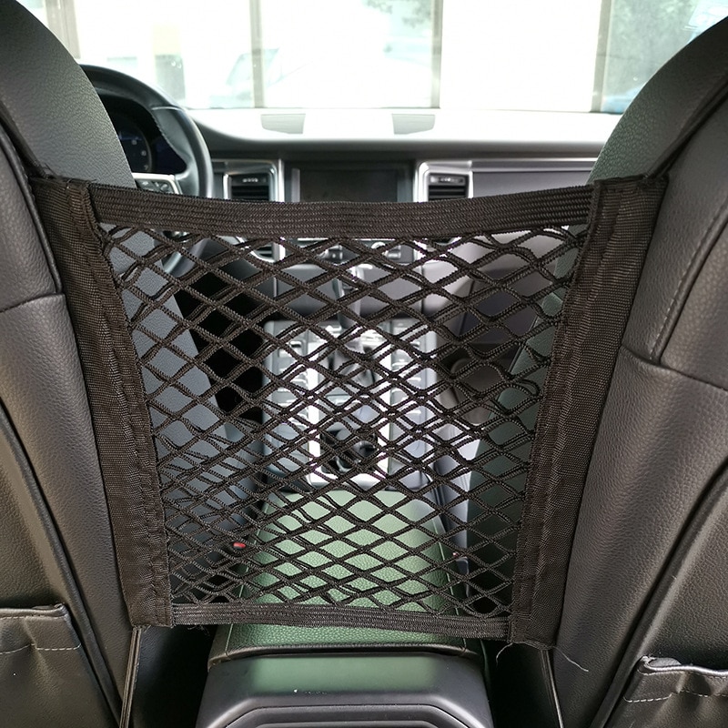 28X25Cm Universal Car Seat Side Opslag Mesh Netto Zak Bagage Holder Pocket Trunk Cargo Netten Organizer Auto interieur Accessoires