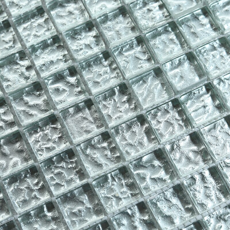 Silver Glass Mosaic Kitchen Backsplash JMFGT2014 Bathroom Glass Mosaics Wall Tile