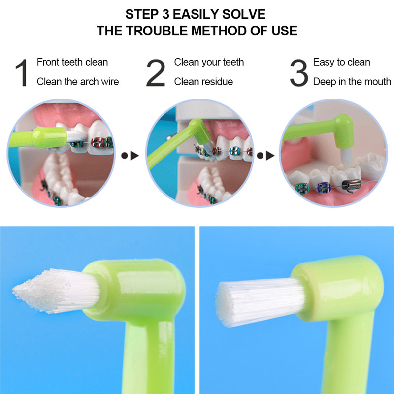 Y-kelin U-shaped small head Orthodontic Toothbrush Soft Bristle orthodontia teeth brush brace toothbrush