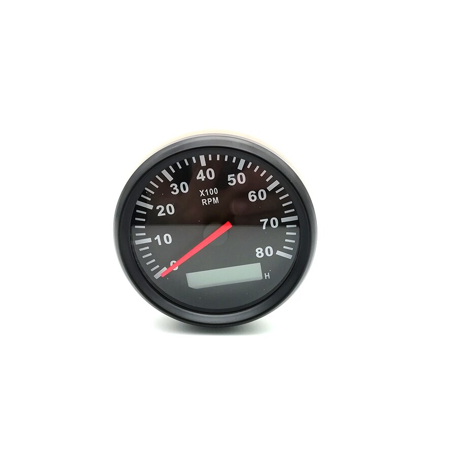 85mm digital timräknare 0 - 8000 rpm dieselmotor varvräknare vattentät båt bil marin varvräknare