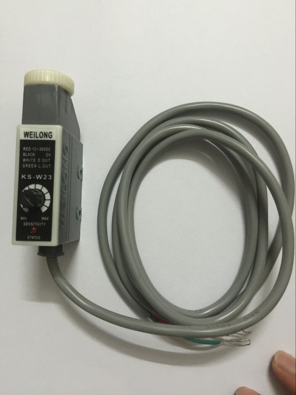 WEILONG Color Code Sensor KS-W23 (White Light Source) NPN Bag Making Machine Photoelectric Switch Sensor Replace KS-C2W