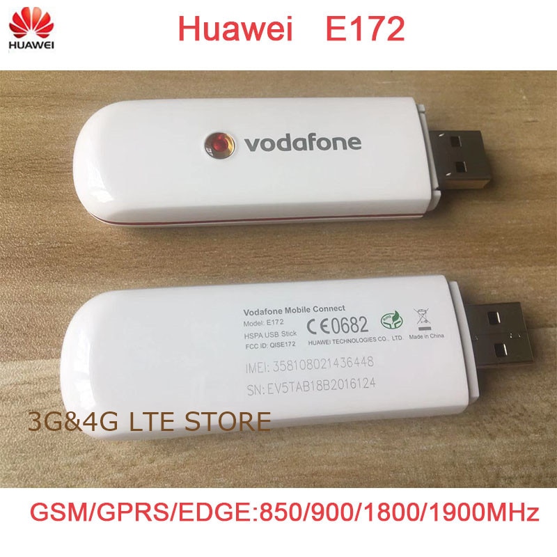 Used Unlocked HUAWEI E172 HSDPA 7.2Mbps USB Stick pk huawei e173