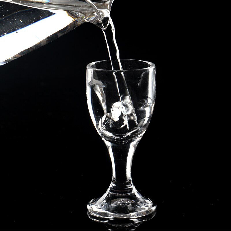 Sett  of 6 stk 0.3oz blyfri glassmaskin laget kinesiske gammeldagse shotglass for likør vodka spirit dinks 10ml