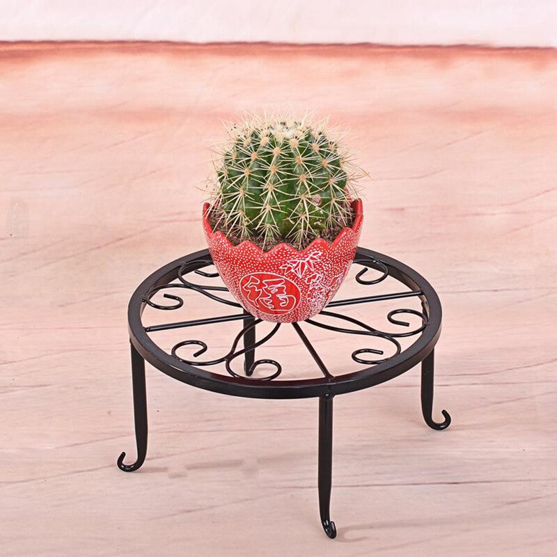 Soporte de hierro forjado Retro Para plantas en maceta, estante para maceta con flores, para jardín, decoración del hogar, balcón