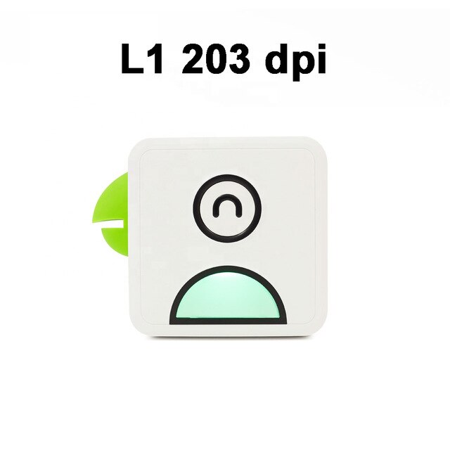 Poooli L1 L2 Pocket Thermal Printer Mini 203DPI 303DPI Bluetooth Phone Printer for Receipt Photos Label Sticker With Free APP: L1 Green  203DPI