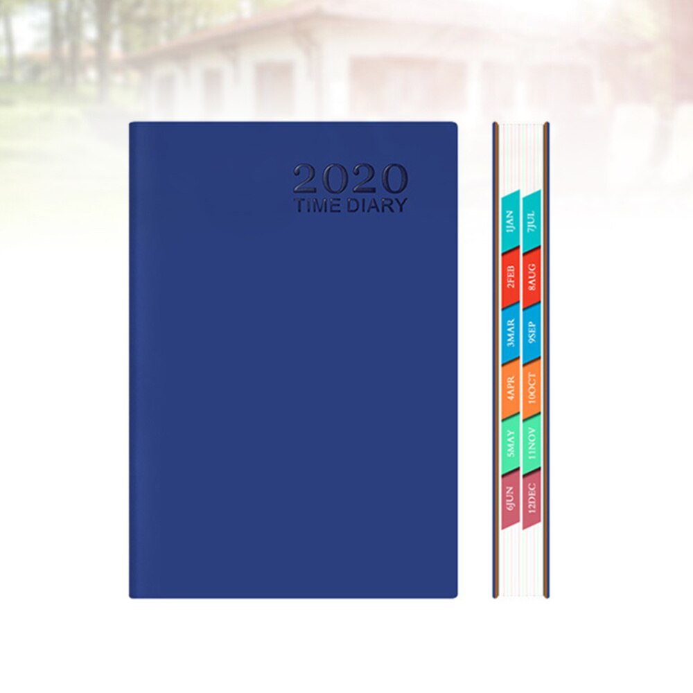 Exquisite A5 Planner Efficiency Agenda Schedule Notebooks Diary Stationery for Home School Office (Orange)