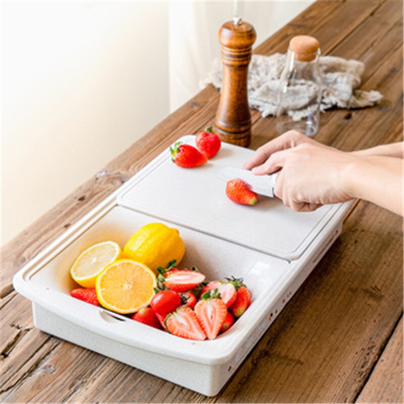 Kitchen Chopping Block Cutting Board Kitchen Chopping Boards Washing Basket Drain Kitchen Organizer Drain storage box