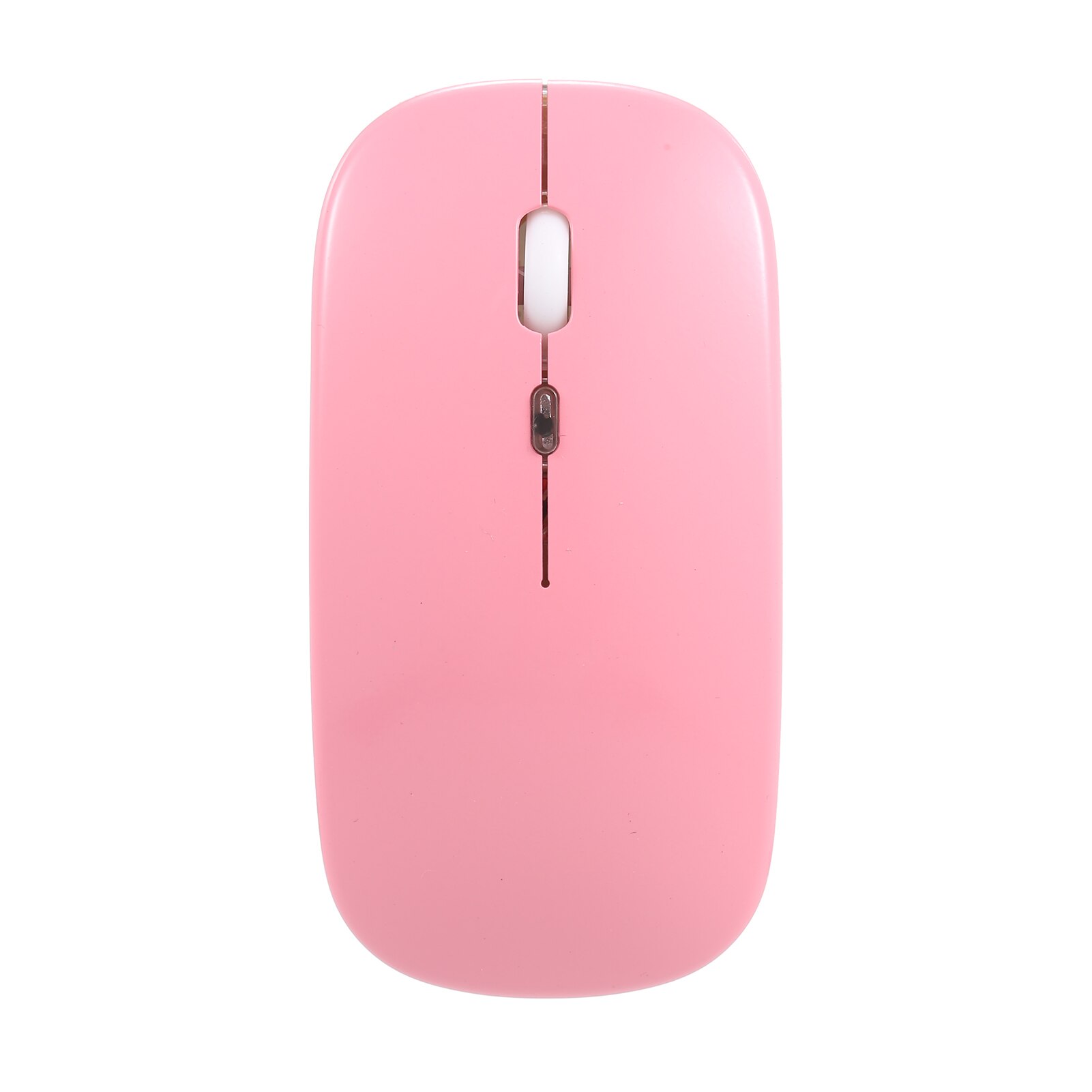 2.4G Mouse BT3.0 Wireless Dual-mode Mouse Mute Office Mouse Built-in Rechargeable Lithium Battery Light 1600DPI Mice for Laptop: Pink