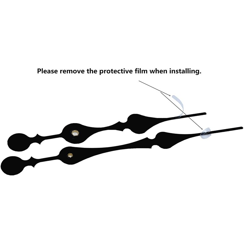 16mm Quartz DIY Wall Clock Motor Kit Movement Mechanism Big Spade Hands DIY Clock Parts Repair Replacement Movement