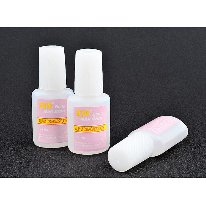 10G Sneldrogende Nail Lijm Voor Valse Nagels Glitter Acryl Decoratie Met Borstel Valse Nail Tips Faux Ongle Nail care Tool