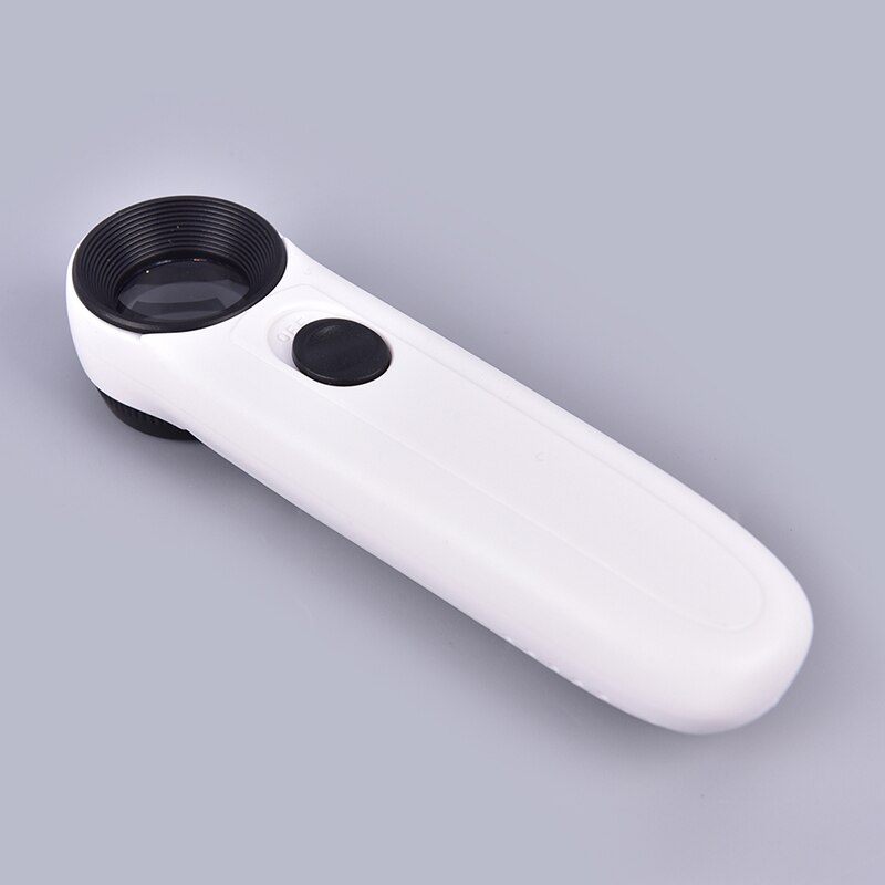 40X powiększające szkło powiększające jubiler oko lupa jubilerska pętla z 2 diodami doprowadziło