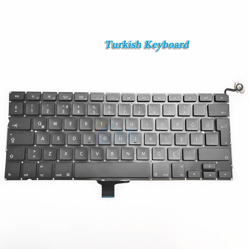 Klawiatura A1278 dla Macbook Pro laptop 13 "US/UK/francuski/hiszpański/niemiecki/rosyjski/włoski/koreański/turecki/arabski klawiatura 2009-2012