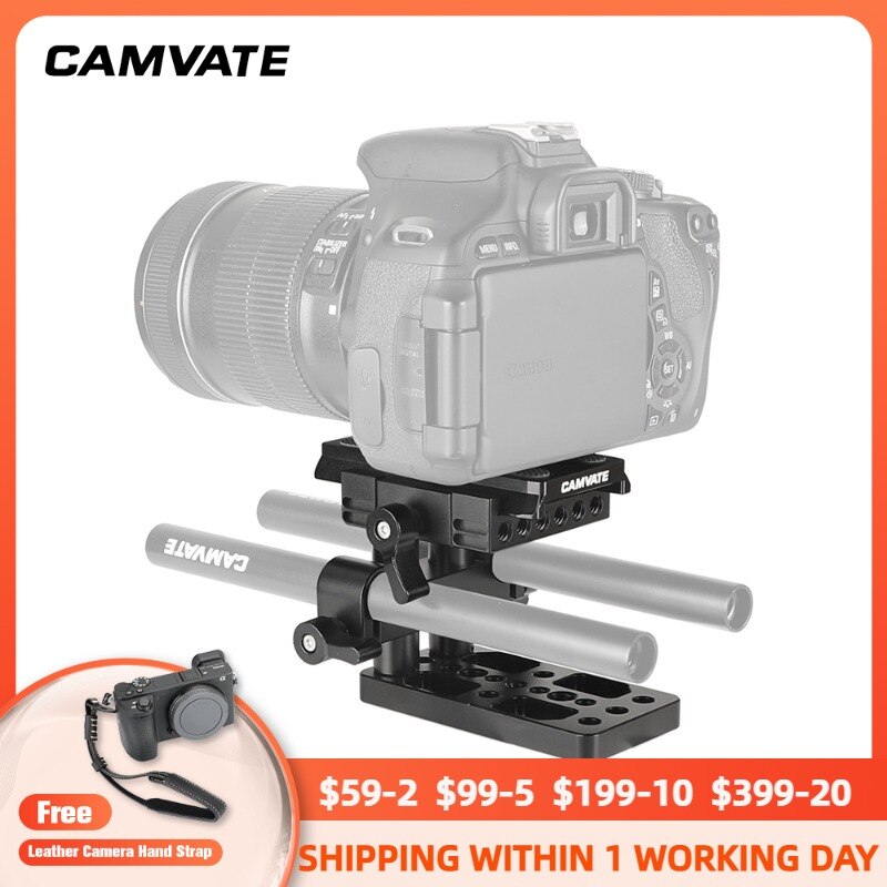 CAMVATE Quick Release Mount Base QR Plate voor Manfrotto Standaard Accessoire C1437 camera fotografie accessoires