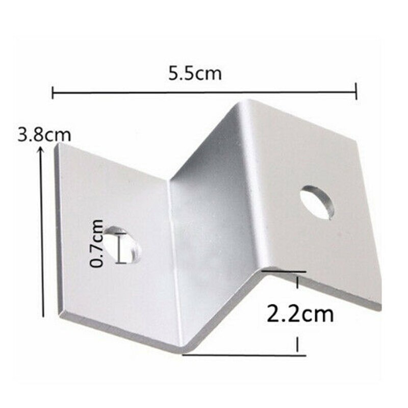 4pcs Style Panel Mounts Solar Energy Battery Panel Mounting Brackets Stainless Steel Installation of Solar Modules