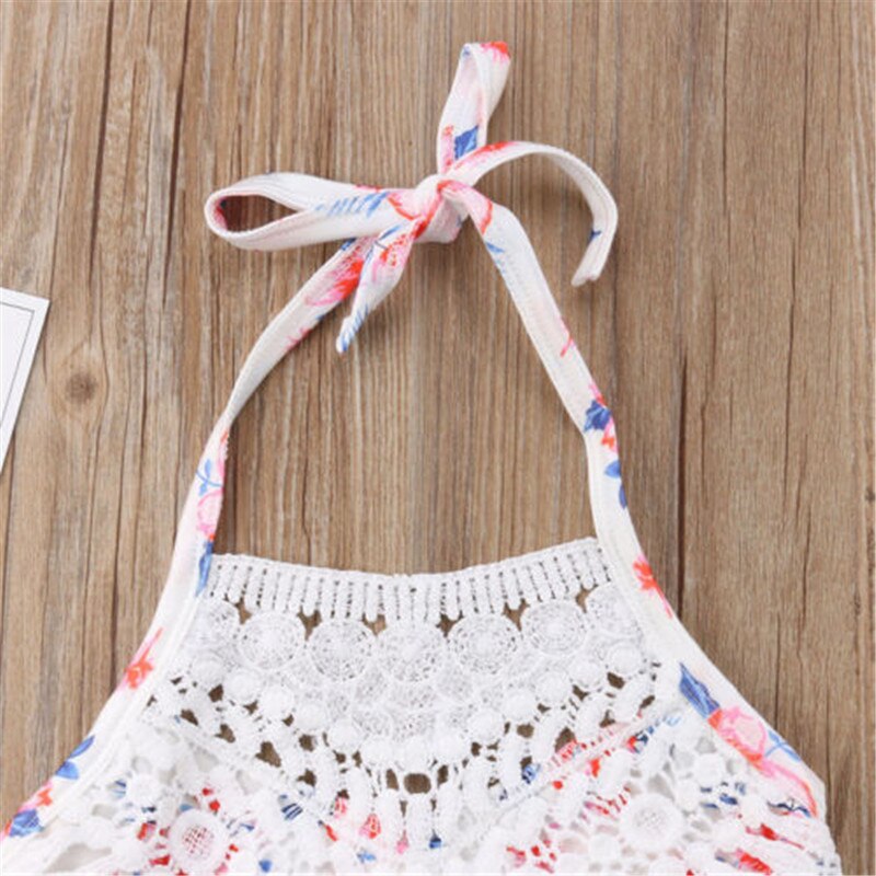 2-6T Girl Swimsuit Pink Flower Print Children Swimwear Ruffle Swimsuits For Girls Bikini Kids Swimwear Beach Bathing Suits
