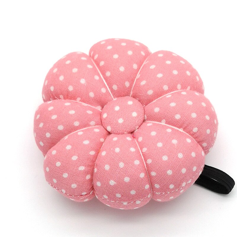 1Pc Diy Naald Pin Kussen Houder Handgemaakte Craft Tailor Handwerken Elastische Pols Band Pincushions Levert: Pink