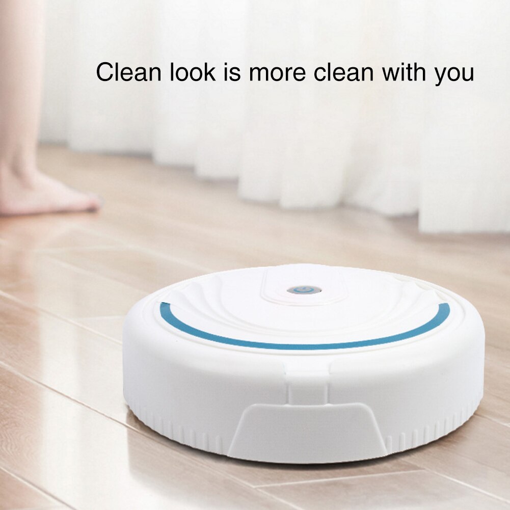 2 In 1 Intelligent Robot Plastic Universal Energy Saving Easy Operation Auto-induction Floor Sweeping Cleaning Vacuum Cleaner