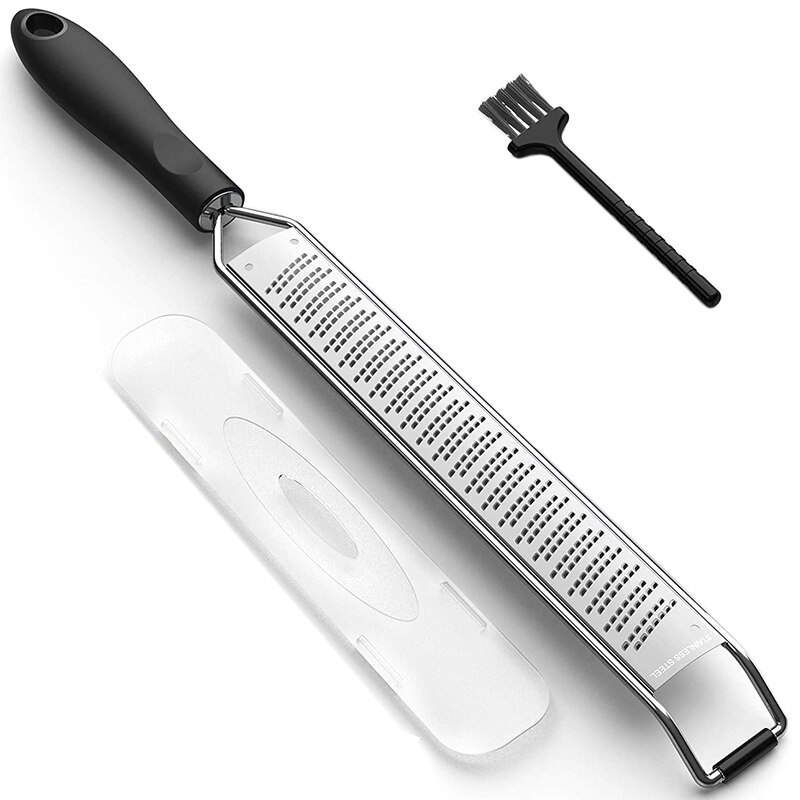 Lemon Zester & Cheese Grater - Stainless Steel - Kitchen Tool , Nutmeg, Chocolate, Vegetables, Fruits, Dishwasher: Default Title