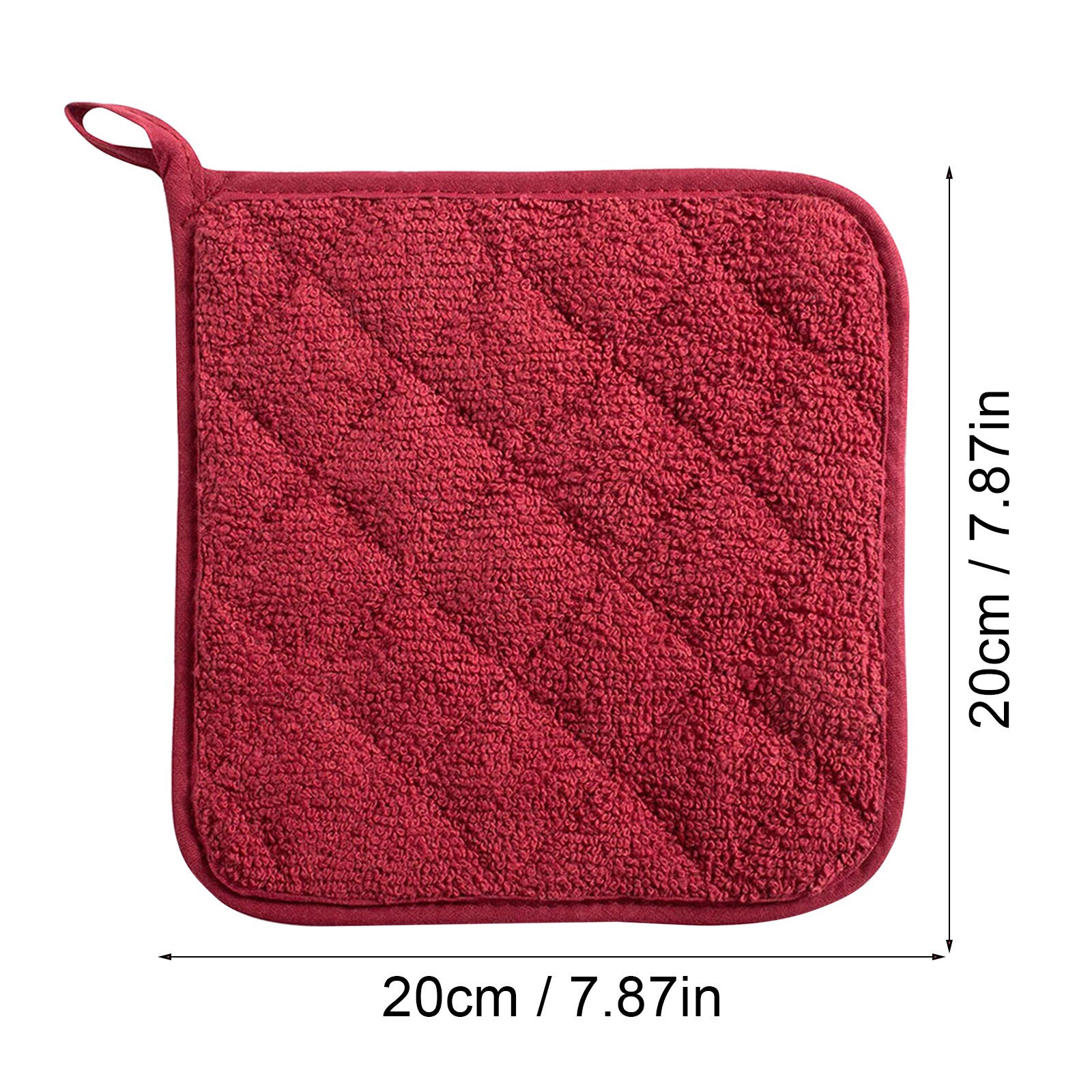 Cotton Pot Holders Cotton Made Machine Washable Heat Resistant Everyday Kitchen Basic Terry Pot Holder Kitchen: A