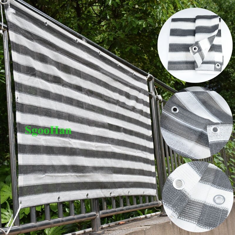 Gray-White Sun Shading Net Garden Succulent Plant Sunblock Anti-UV HDPE Sunshade Net Swimming Pool Cover Sun Shade Net Cloth