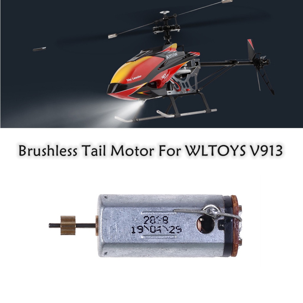V913-34 Helikopter Borstelloze Staart Motor Onderdelen Voor Wltoys V913 Rc Helicopter High-Speed Low-Loss Motor Diy