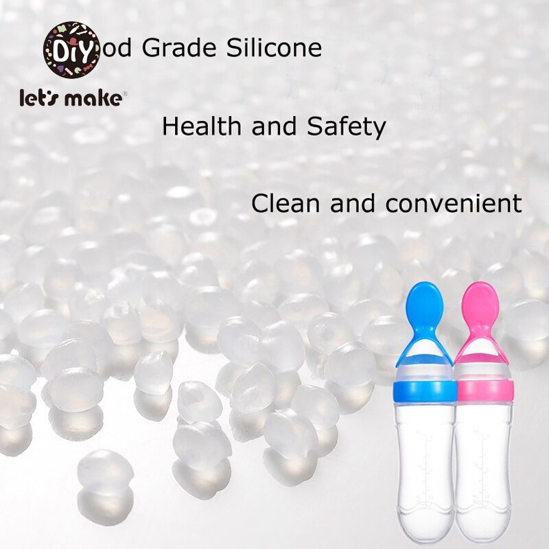 Lad & #39 ;s lave babytræning risske baby klem sutteflaske bordservice værktøj 90ml sikker fødevarekvalitet silikone børnestel