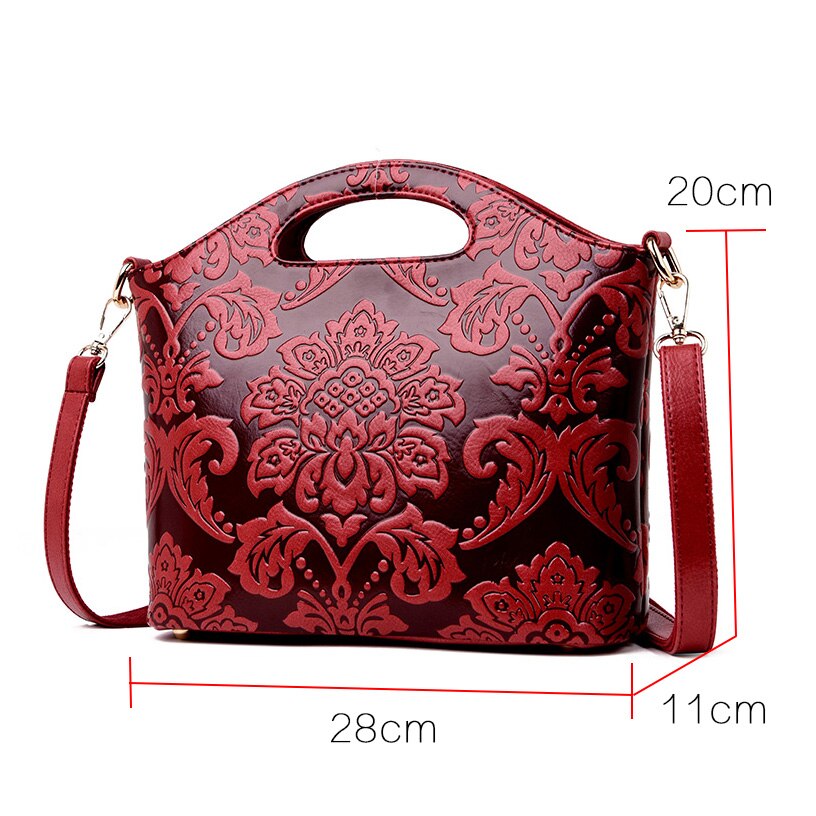Klassisk dam handväska crossbody-väska i läder för kvinnor lyxigt märke kvinnor axelväska tygväska