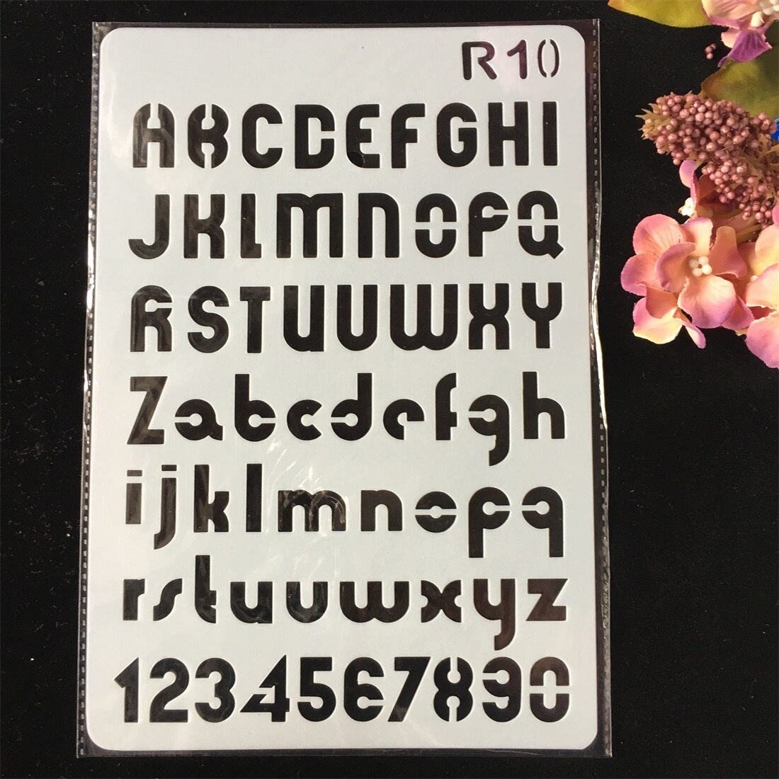 1Pcs Alphabet Letters DIY Craft Layering Stencils Painting Scrapbooking Stamping Embossing Decor Paper Card Template F5171-r2: F5171-r10