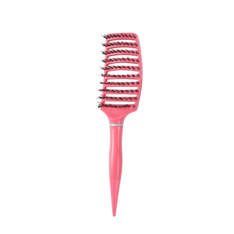 Démêler brosse à cheveux cuir chevelu Massage peigne à cheveux démêlant brosse pour cheveux bouclés brosse démêlant brosse à cheveux femmes hommes Salon: Pink
