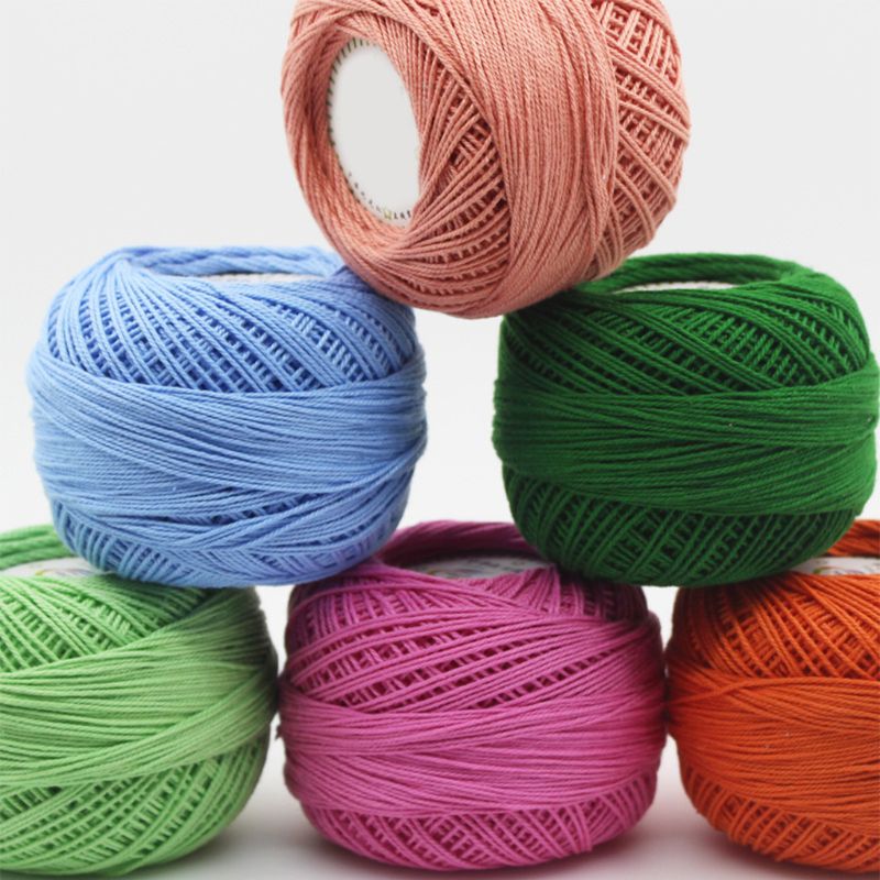 3 brins coton à tricoter à la main fil dentelle Crochet fil cordon bricolage broderie pour bébé robe pull poupée armure coussin couture