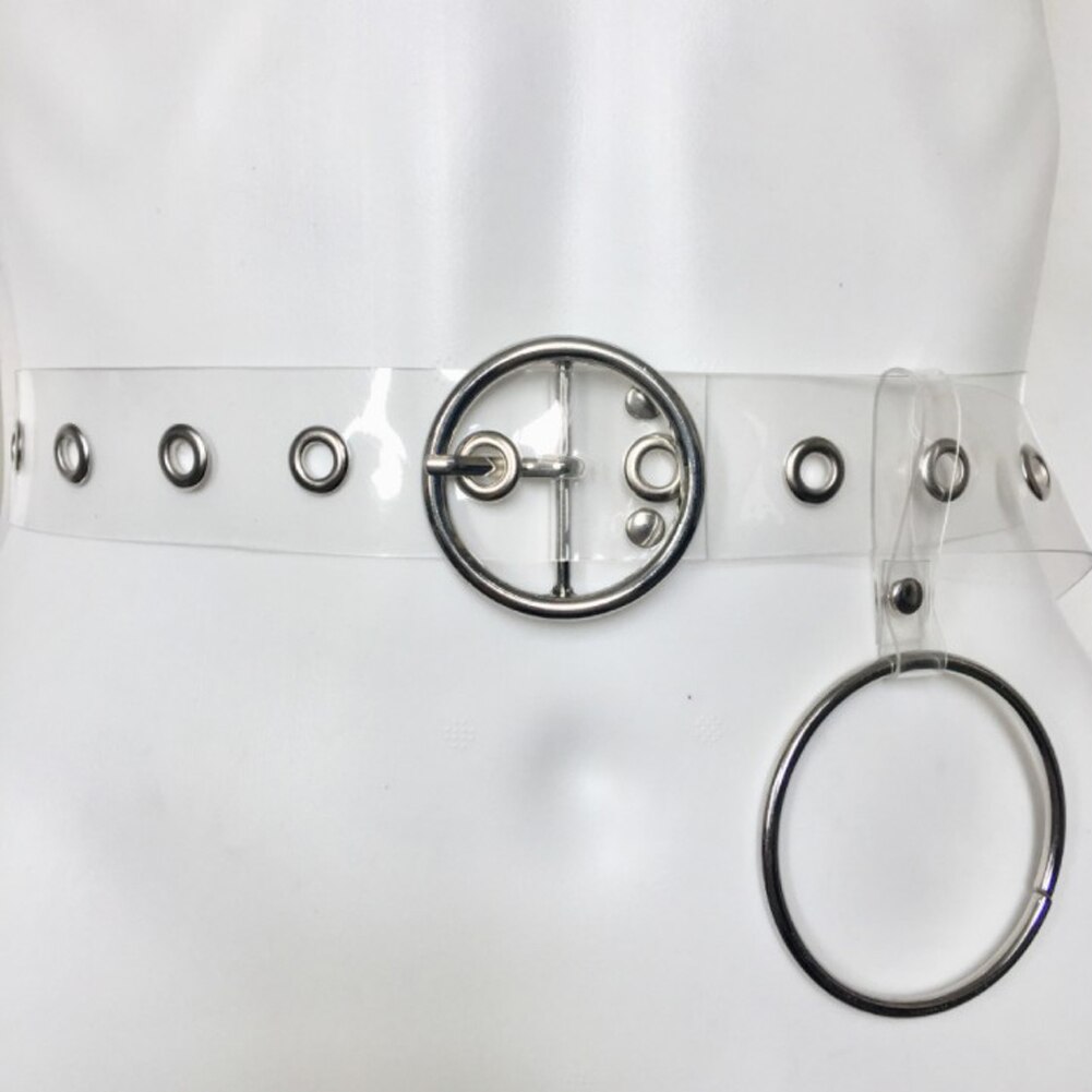 Clear Heart Belt Women Simple Plastic PVC Transparent Dress Belts For Jeans Metal Pin Buckle Trouser Waistband: 18