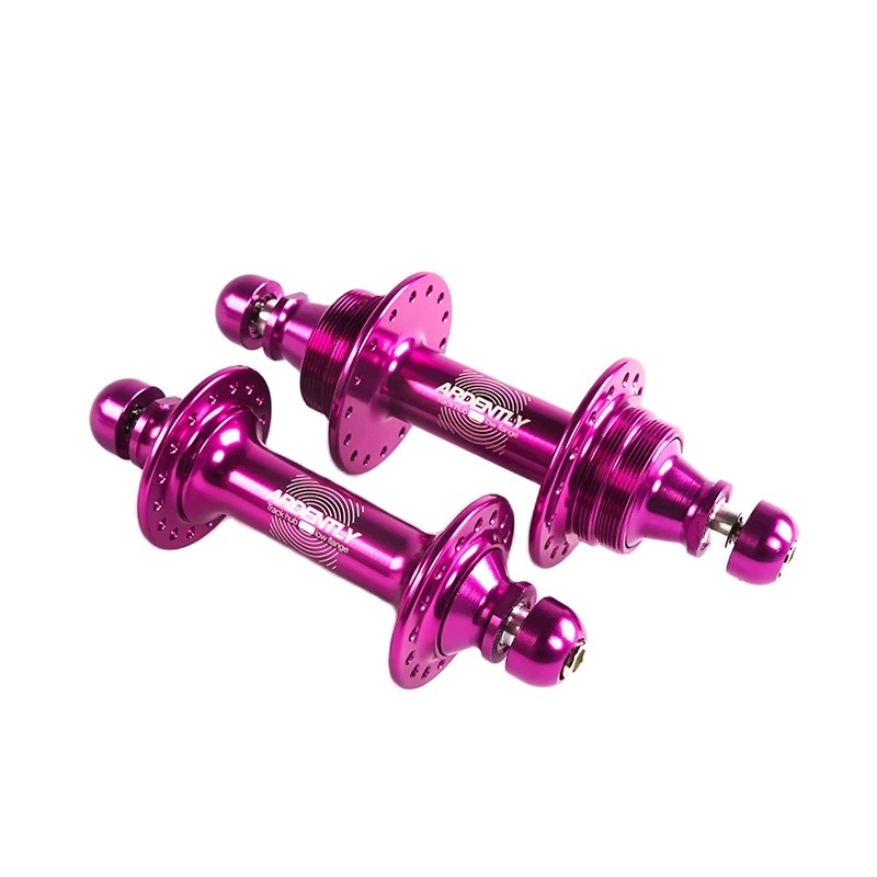 Ardently Bike Hub 20 24 Holes Fixed Gear Track Bicycle Hubs Single Speed Aluminum Alloy Front And Rear Bearing Hub Cycling Part: Red