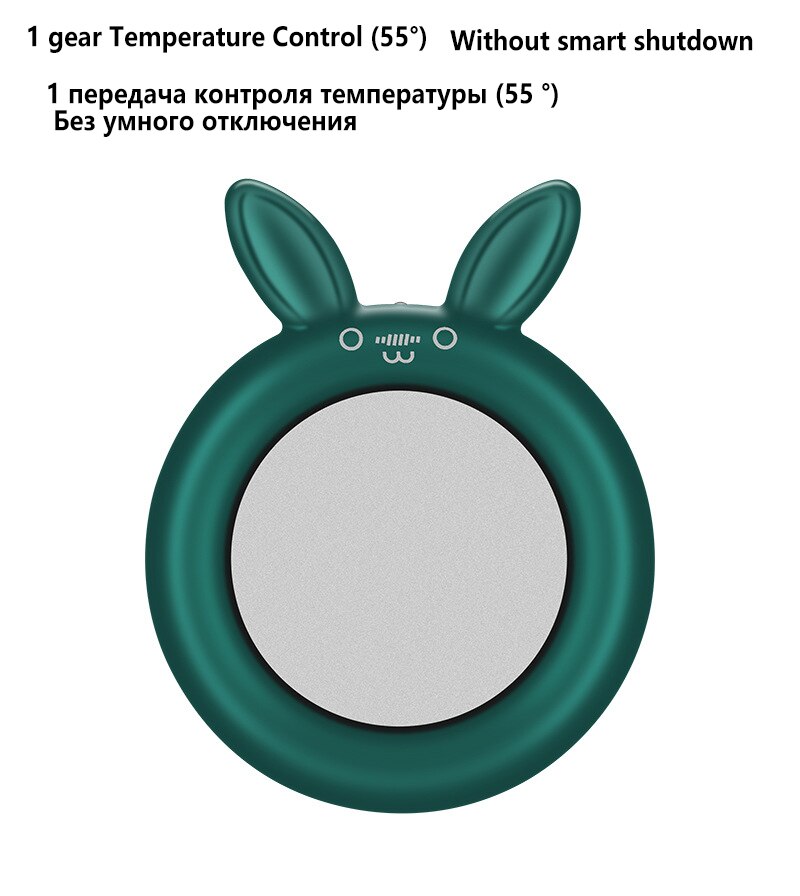 YAJIAO inteligente para automóbil calentador de café taza calentador 3 velocidad de temperatura de Control para leche de café agua de Navidad 220V/20W: C-Green / AU Plug 220V