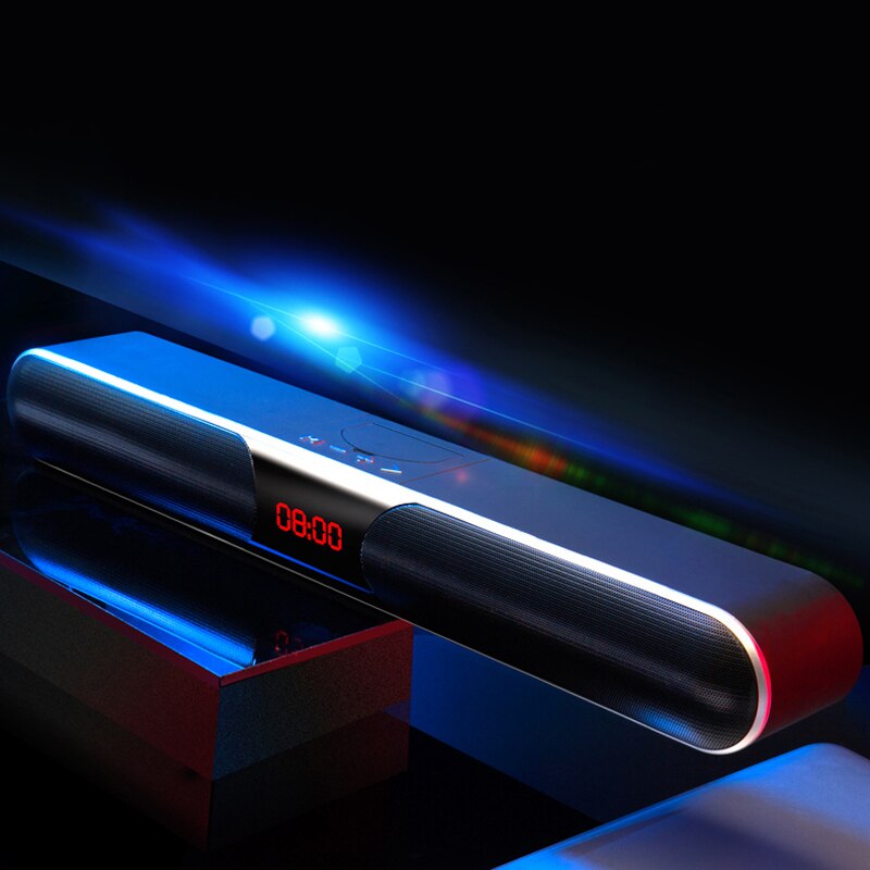 Bluetooth Wireless TV Soundbar Speaker Sound Bar Home Theater Subwoofer Lossless Audio Sound Long standby Support AUX TF USB