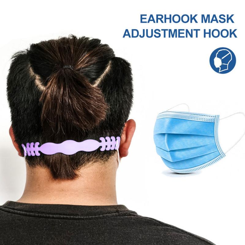 Universal maske krog forhindrer øre-træk justerbar maske reb forlængelse spænde maske spænde anti-glidende drop tilbehør: 8