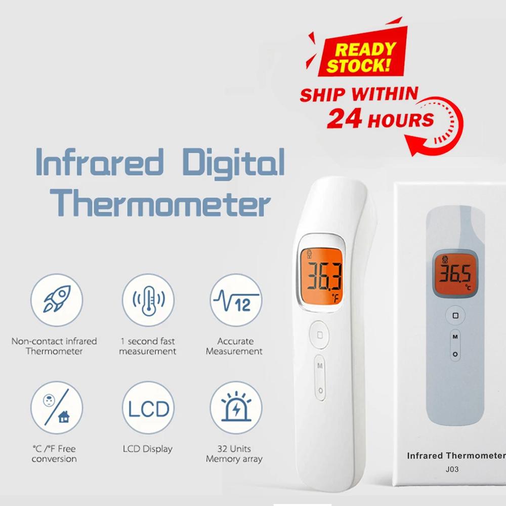 Baby Thermometer Abs Nauwkeurige Infrarood Digitale Lcd Body Meting Voorhoofd Oor Non-contact Thermometer Volwassenen Kinderen 1 Set