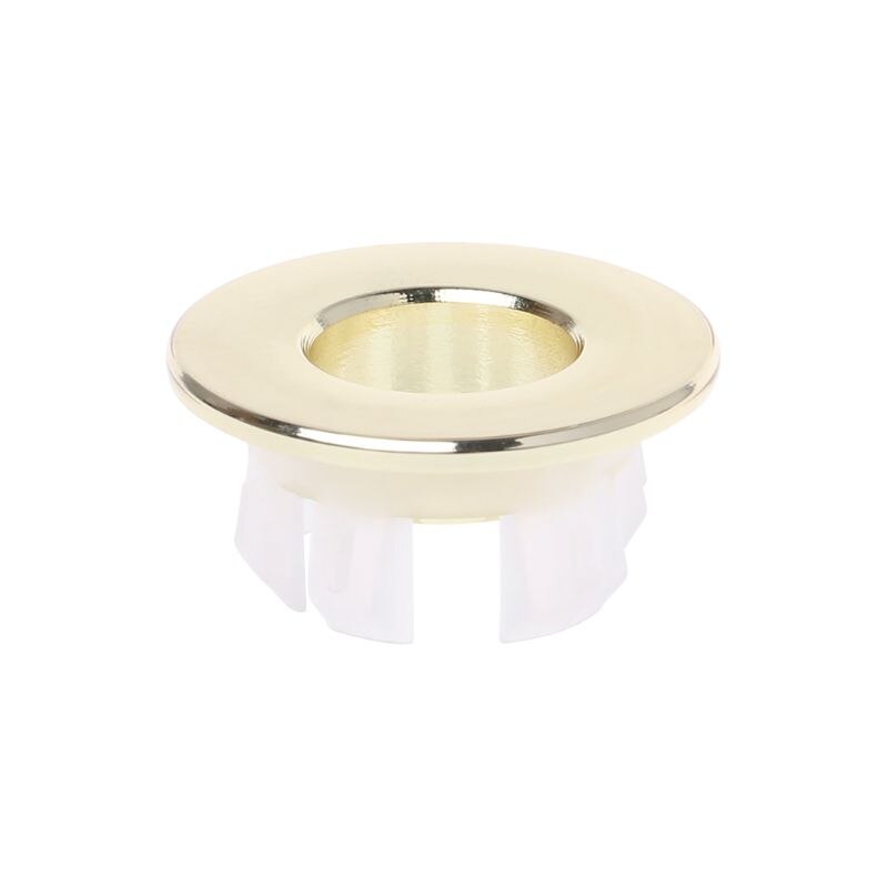 Bathroom Basin Sink Overflow Cover Six-foot Round Insert Chrome Ring Hole Cap