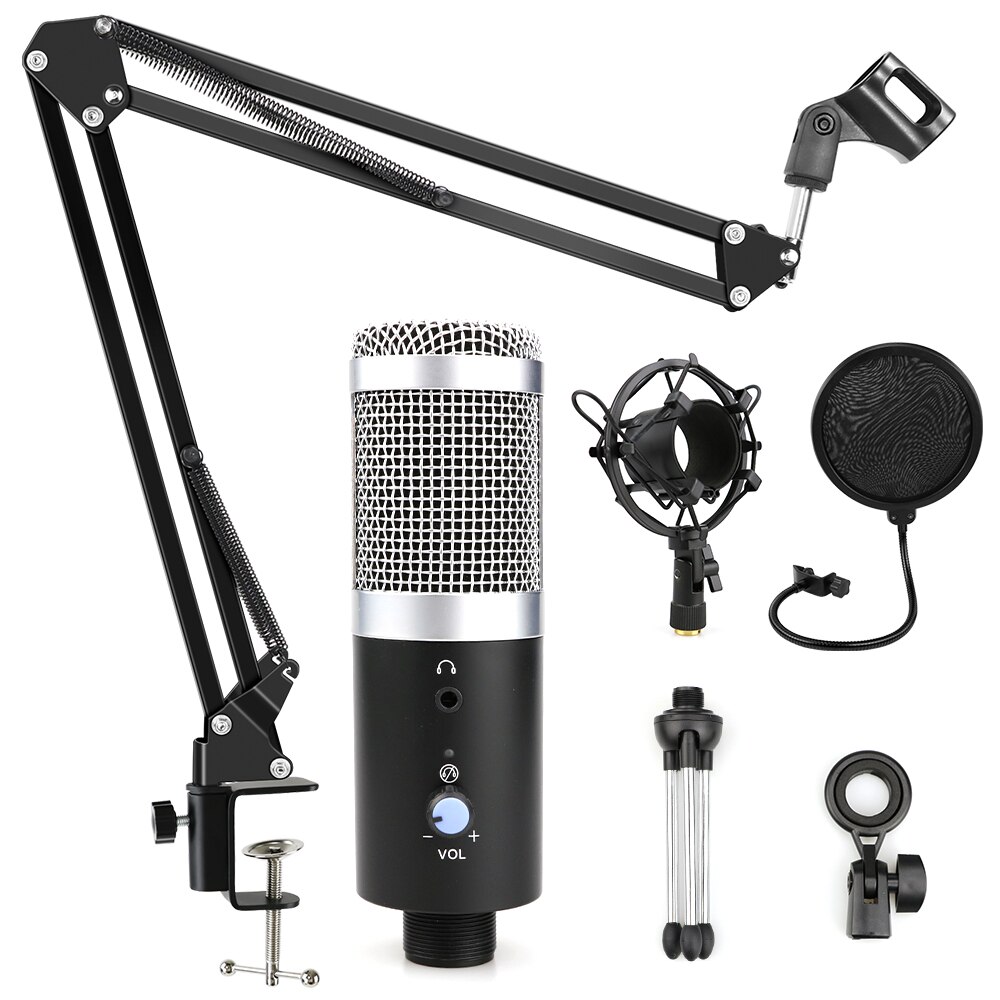 bm 800 Condenser Microphone Profession USB Microphone for Computer Karaoke Studio Recording bm800 Microphones for PC Podcast mic: Type 2